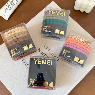 盒装 百搭高马尾发绳皮筋发量多扎头发饰品 加粗高弹力头绳2025新款