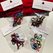 儿童扎小揪揪头绳彩色蝴蝶结发绳橡皮筋头饰可爱宝宝百搭小号头饰