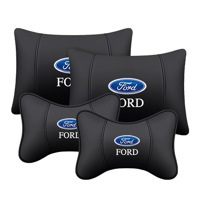 皮革汽车头枕靠垫护颈枕