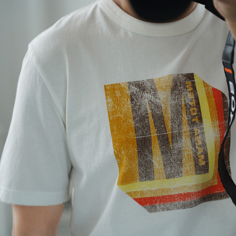 帅到掉渣 经典美式复古咔叽t 全棉水洗圆领短袖体恤半袖打底衫 潮