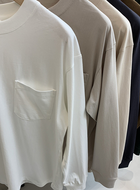 百搭不挑人 odm公司货 100%棉宽松休闲长袖t恤 男女春秋小外套潮