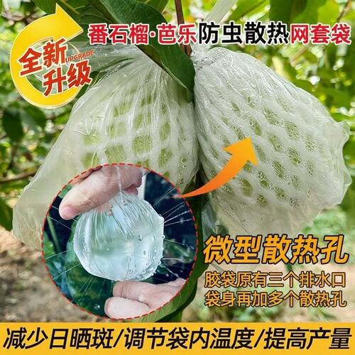 番石榴套袋防虫网袋专用一体泡沫包装袋石榴加厚袋芭乐网套18*32