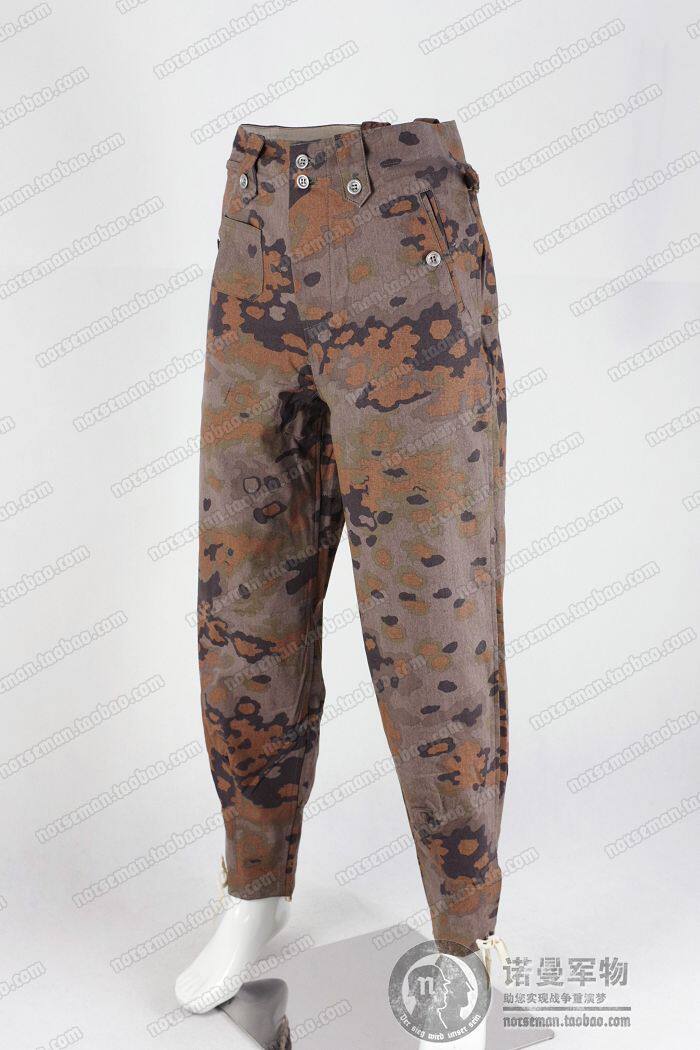 全新改版 德秋季橡树叶迷彩m43作战裤 野战裤 诺曼军物