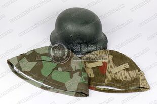 【大促】德WH国房君迷彩盔罩 双面用伪装布 诺曼军物