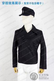 德精英装甲兵夹克上衣 兵款黑毛呢夹克式作战服  诺曼军物