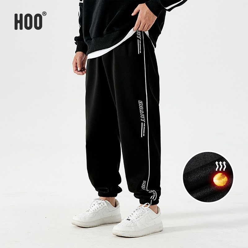 加绒冬季男童裤子裤子hoo