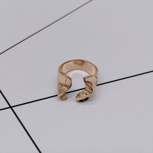 K166夸张质感时尚潮流气质名媛街拍几何中古宫廷创意金属戒指