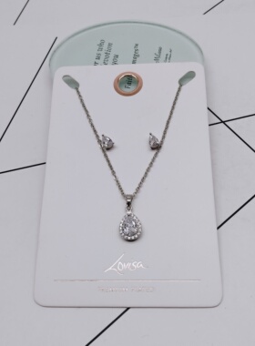 K274夸张质感时尚潮流气质名媛街拍几何黄铜锆石创意金属项链～女