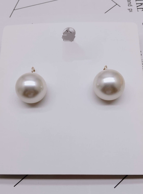 K221夸张质感时尚潮流气质名媛街拍几何珍珠宫廷创意金属耳环女ZA