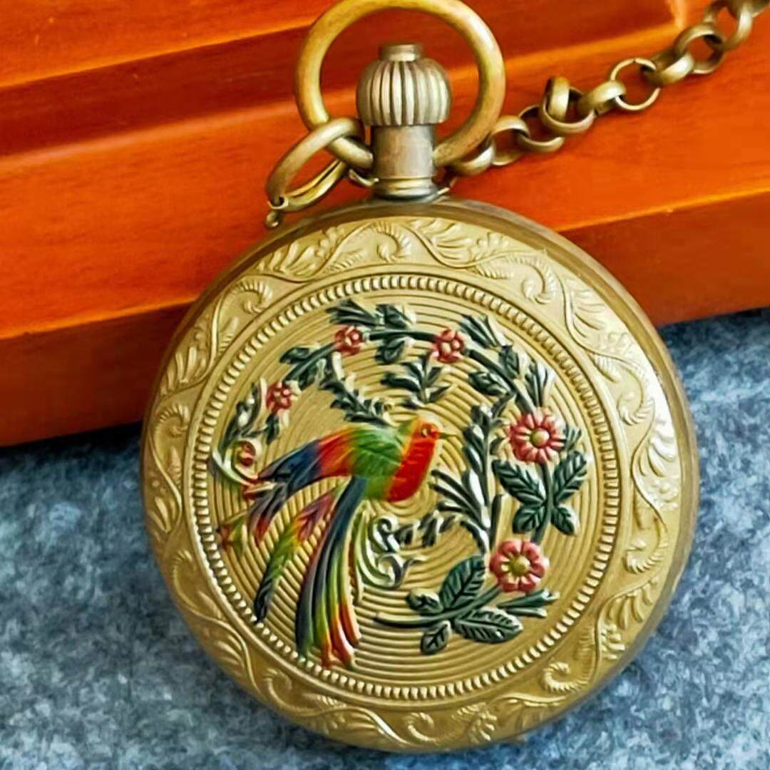 送老人父母老式手动中性复古指针式机械机芯礼品工艺机械怀表05