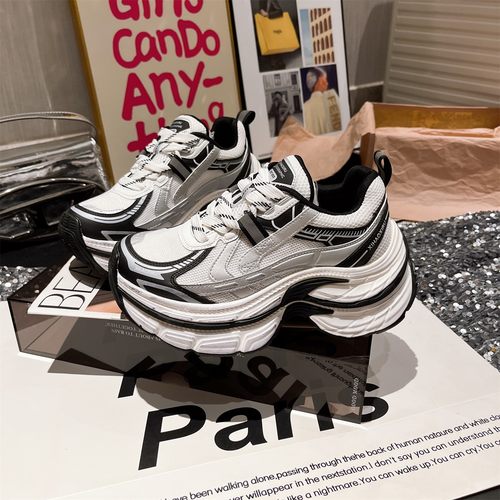 超高跟擦色老爹鞋巴黎2025年新款