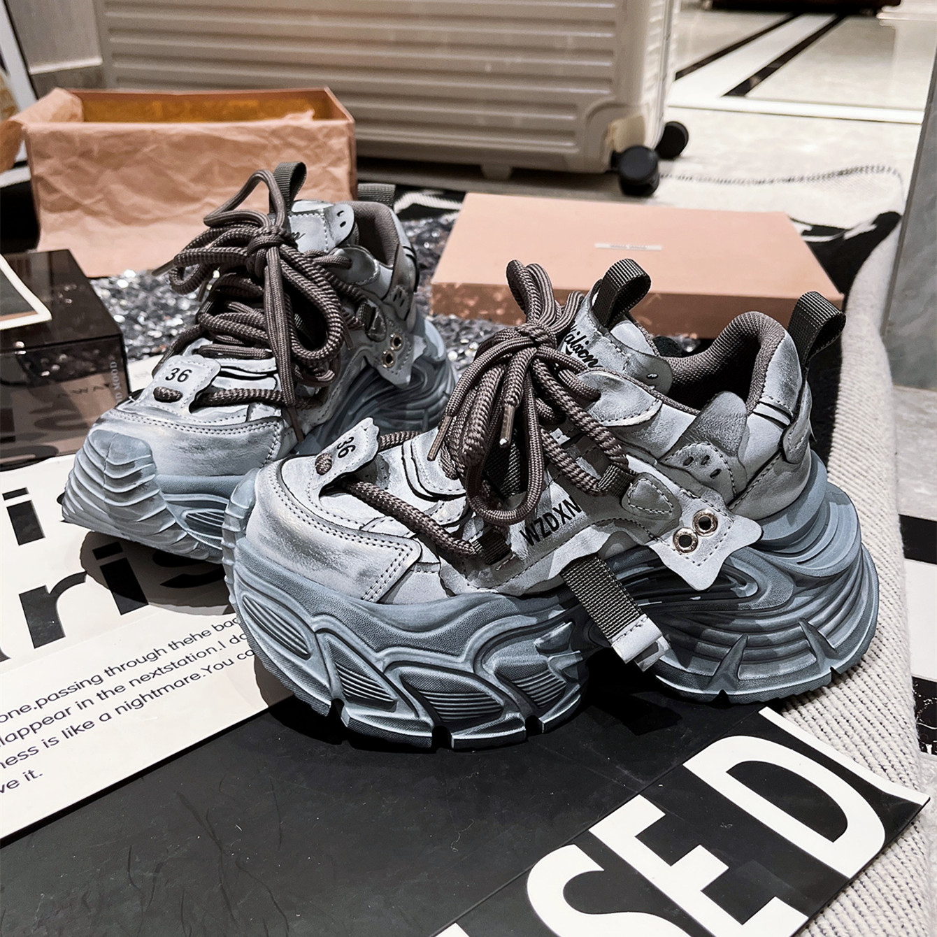 复古老爹鞋运动鞋小白鞋女鞋