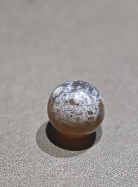 10MMMM藏传老奶皮灰皮唐球玛瑙珠子散珠多宝手串配珠藏式小元素