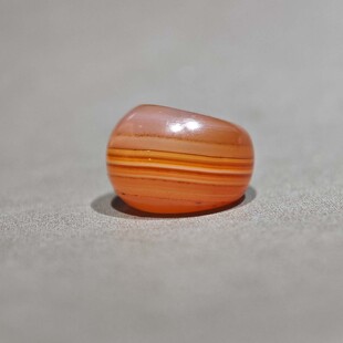 13.5MM天然朱砂缠丝玛瑙斜切猪大肠马蹄珠子散珠文玩配饰佛珠手串