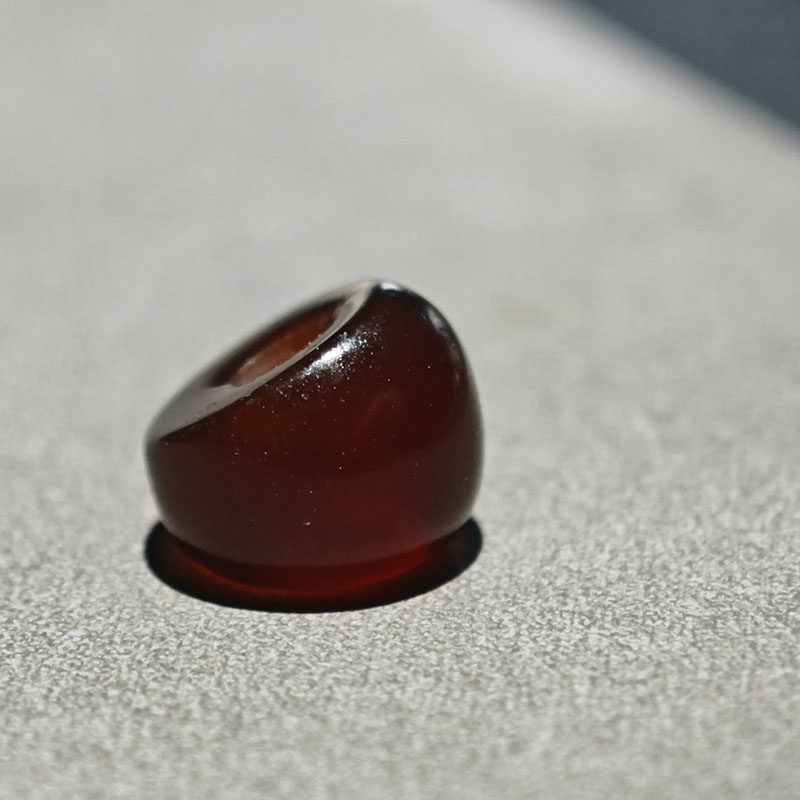 唐球玛瑙斜切猪大肠马蹄珠子7MM