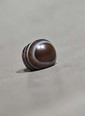 10MM天然糖色缠丝玛瑙珠子