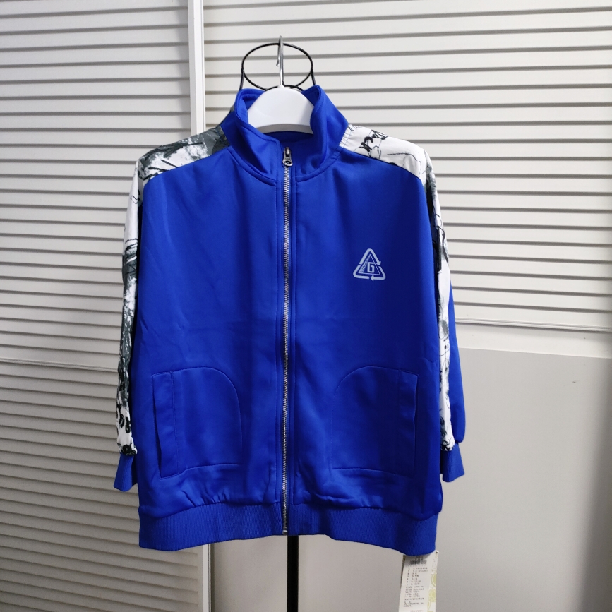 田果系春秋儿童印花太空棉外套男孩夹克新款棒球服运动开衫卫衣潮