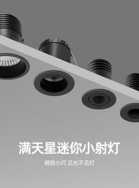迷你小型射灯可调角度嵌入式LED牛眼开孔35mm2公分氛围满天星聚光