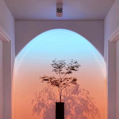 网红夕阳日不落射灯嵌入式