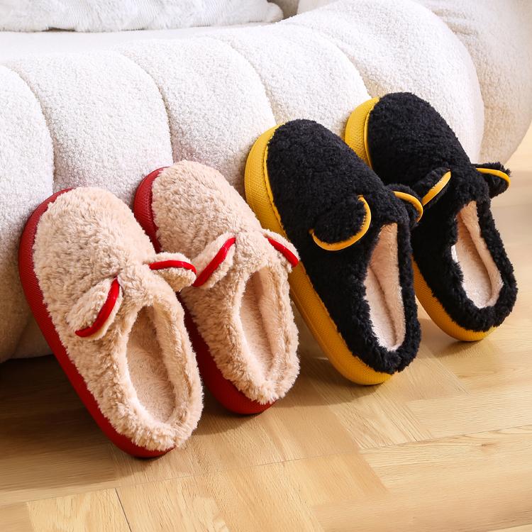 秋冬保暖朴西厚底情况棉拖鞋