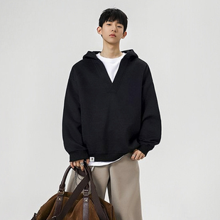 PLAY 重磅纯色宽松潮牌卫衣情侣男女春秋 BOBONUS小众美式