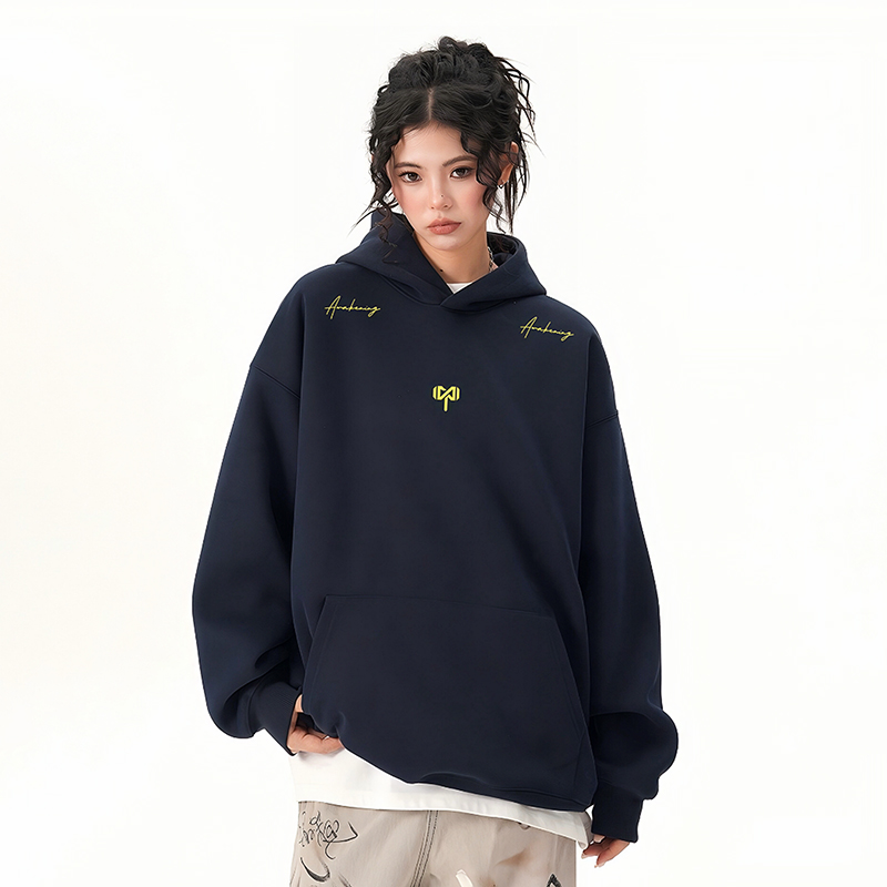 腾讯视频DOKI 重磅美式复古宽松小众潮牌高街连帽卫衣男女秋冬款