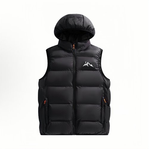 中国航天小众潮牌户外山系宽松拉链无袖连帽立领棉马甲秋冬男女款