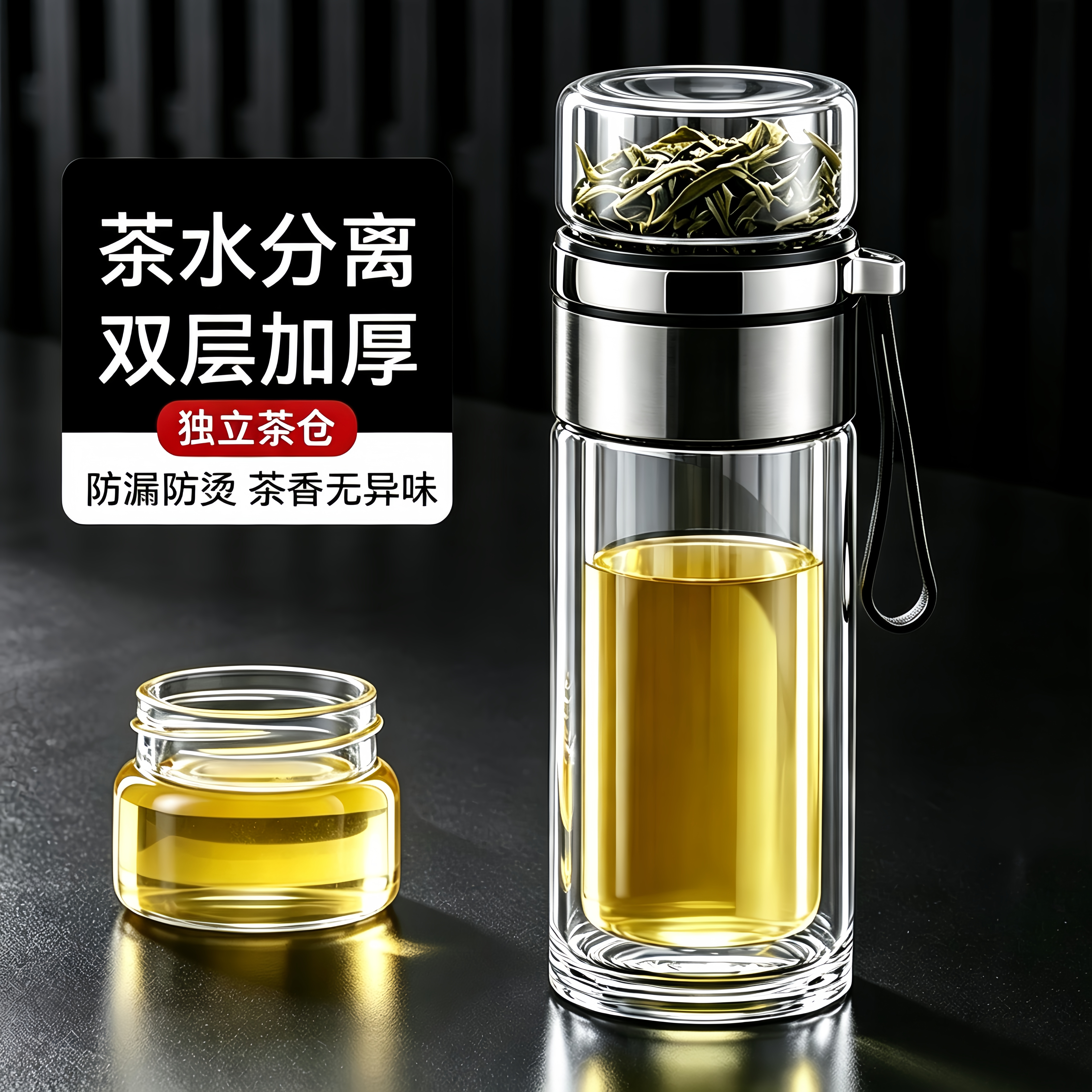 高端茶水分离泡茶杯工厂直销