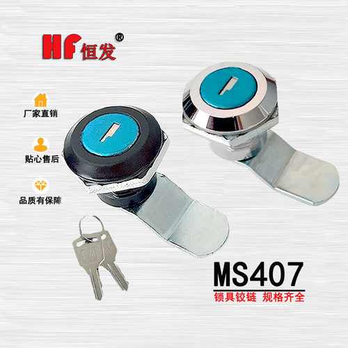 MS407圆柱锁 配电箱锁 MS805转舌锁 开关柜锁 黑色白色仪器仪表锁