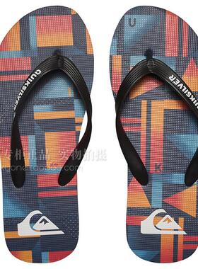 Quikilver2026新款儿童防滑沙滩潮男童eva外穿凉拖拖鞋速干人字拖