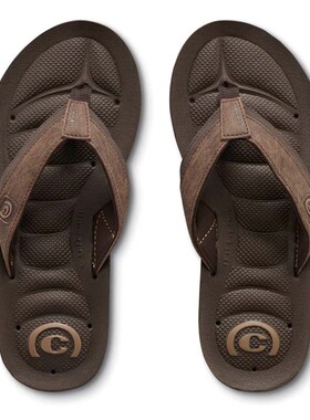 cobian 2026新款夏季布艺拖鞋亲子家用潮牌时尚防滑沙滩男人字拖