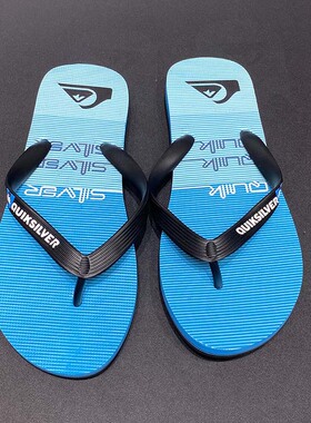 现货Quiksilver2025新款夏季男士橡胶潮牌人字拖冲浪休闲外穿凉拖