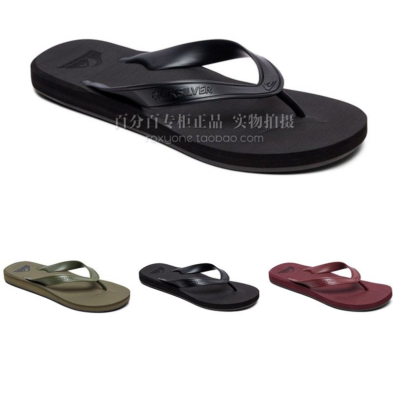 Quiksilver高档2020年男士商务夏季纯色厚底舒适百搭防滑平底夹脚|ruв категории Мужская обувь, 拖鞋, 人字拖 - от Buy2taobao.com для оказания профессиональной услуги покупки агента Taobao