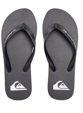 Quiksilver夏季新款男士平底沙滩凉拖鞋黑色休闲夹趾人字拖外穿