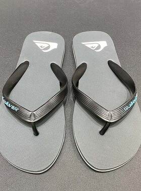 Quiksilver2026限量款夏季男士橡胶潮牌人字拖冲浪休闲外穿凉拖