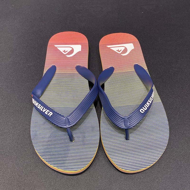 现货Quiksilver2023新款夏季男士橡胶潮牌人字拖冲浪休闲外穿凉拖