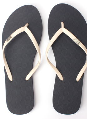 现货ROXY2025年新款夏季休闲个性纯色百搭女士人字拖网红凉拖鞋