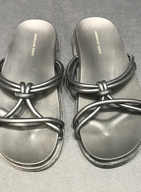 AmericanEagleOutfitters 2025年夏季新款女士平跟耐磨休闲凉拖