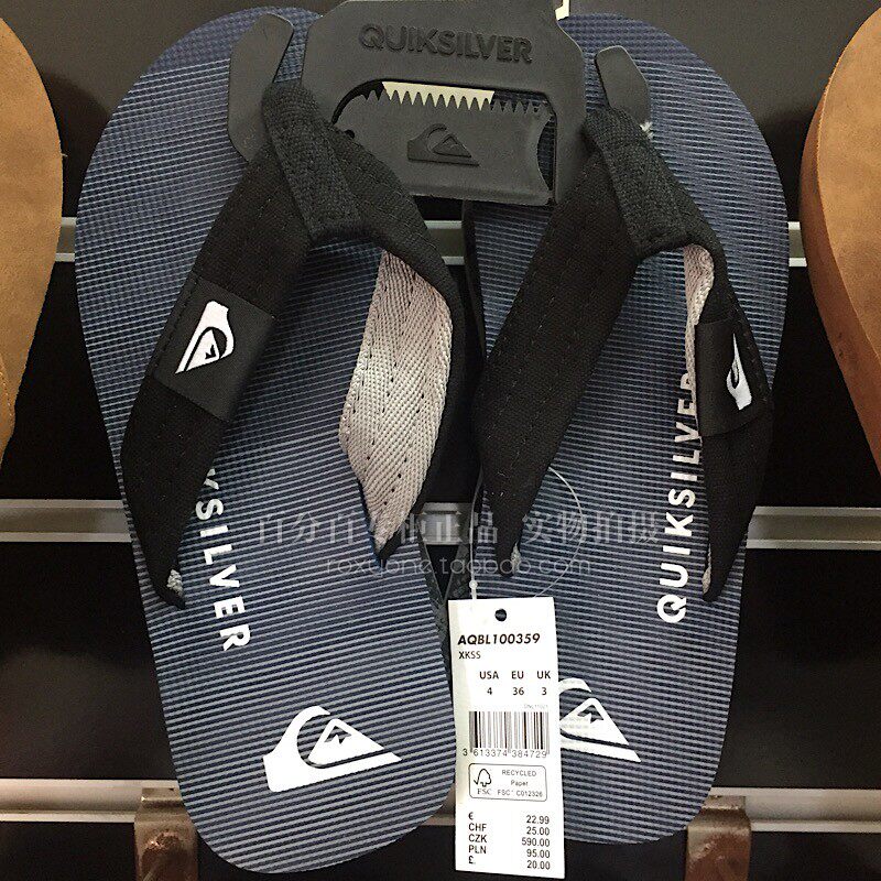Quiksilver2026新款夏儿童人字拖