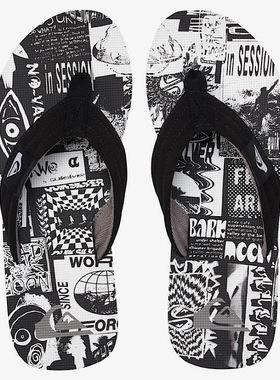 2026年Quikilver新款潮牌宽布带时尚耐磨男童速干拖鞋人字拖