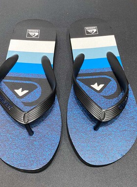 现货Quiksilver2026新款夏季男士橡胶潮牌人字拖冲浪休闲外穿凉拖
