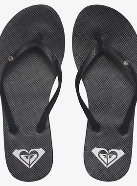 2025新款日常黑色ROXY女士人字拖夏季凉拖防滑沙滩鞋防水耐磨