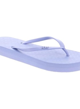 夏日清爽ROXY浅紫色简约清新女士沙滩日常厚底人字拖度假休闲凉拖