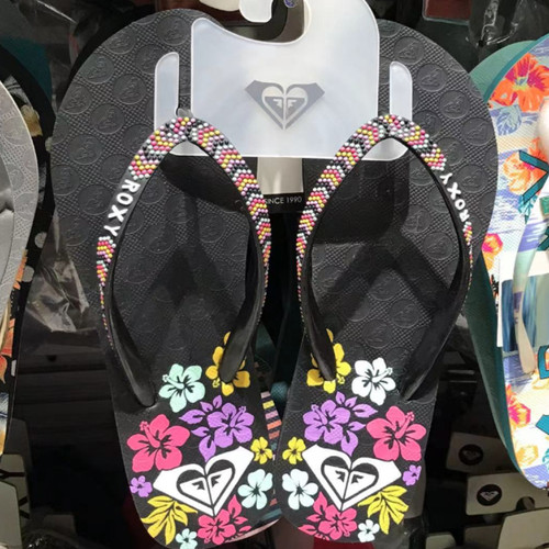 现货ROXY夏季新款点点凉拖鞋简约