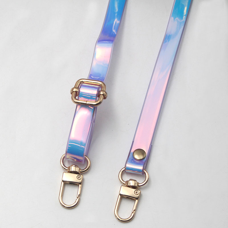 渐变糖果色硅胶皮条带子肩带