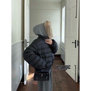 superniniyy 极简排骨羽绒服新国标95绒大朵绒三层锁绒羽绒服外套