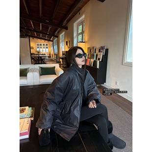 superniniyy 风酷感宽松大棉服外套女 黑客&特殊涂层工艺中性工装