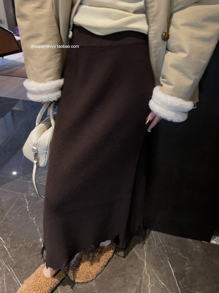 superniniyy针织半身裙冬