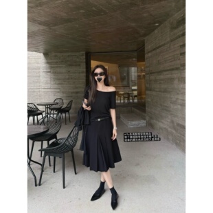 superniniyy 清冷艺术系&羊毛天丝重工高智感百褶中裙半身裙春夏