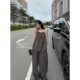 百搭两件套女夏 可调节领口吊带大长腿裤 superniniyy 私服亚麻套装